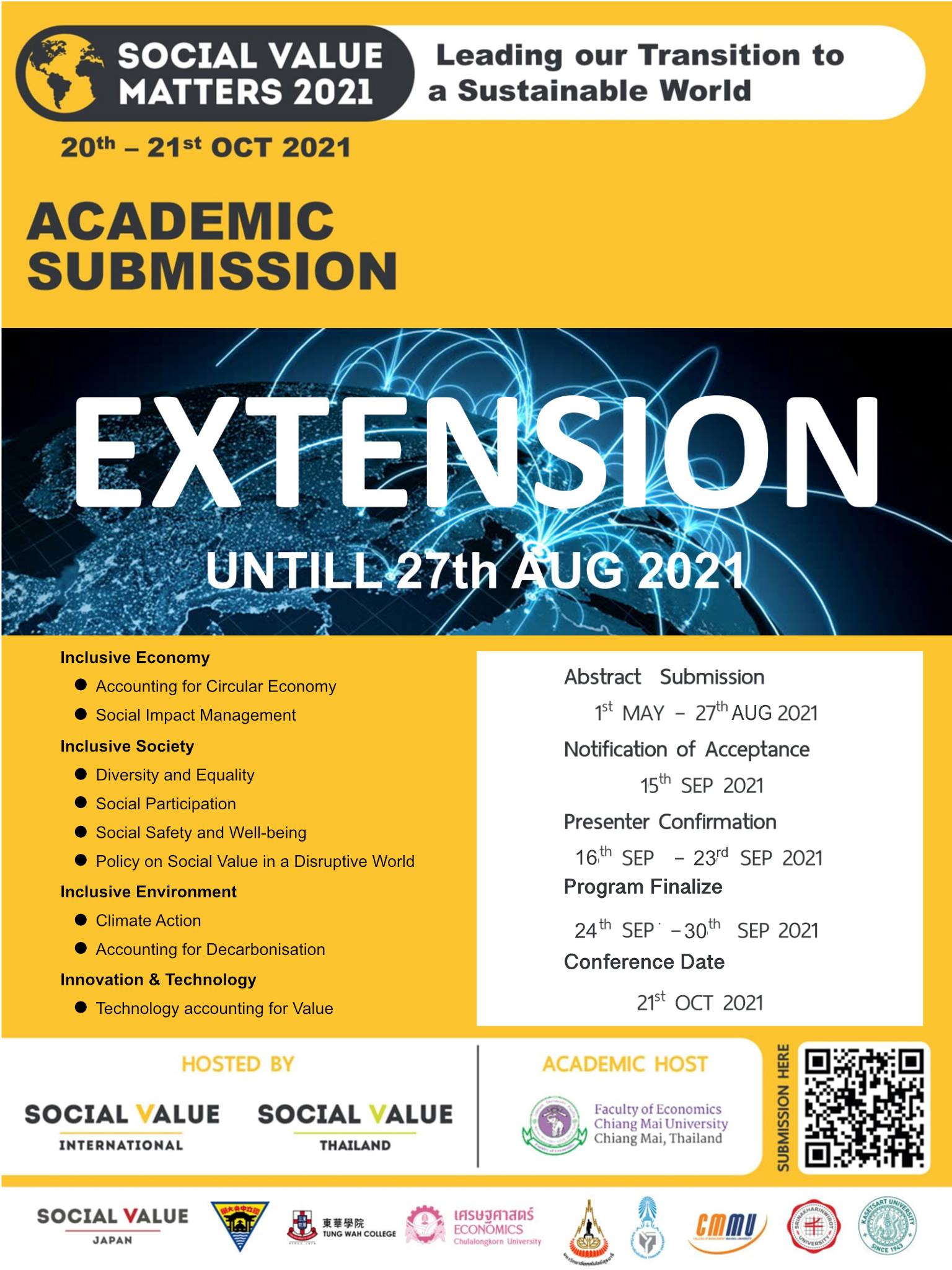 Academic Submission ในงาน “Social Value Matters 2021: Leading our Transition to a Sustainable World”