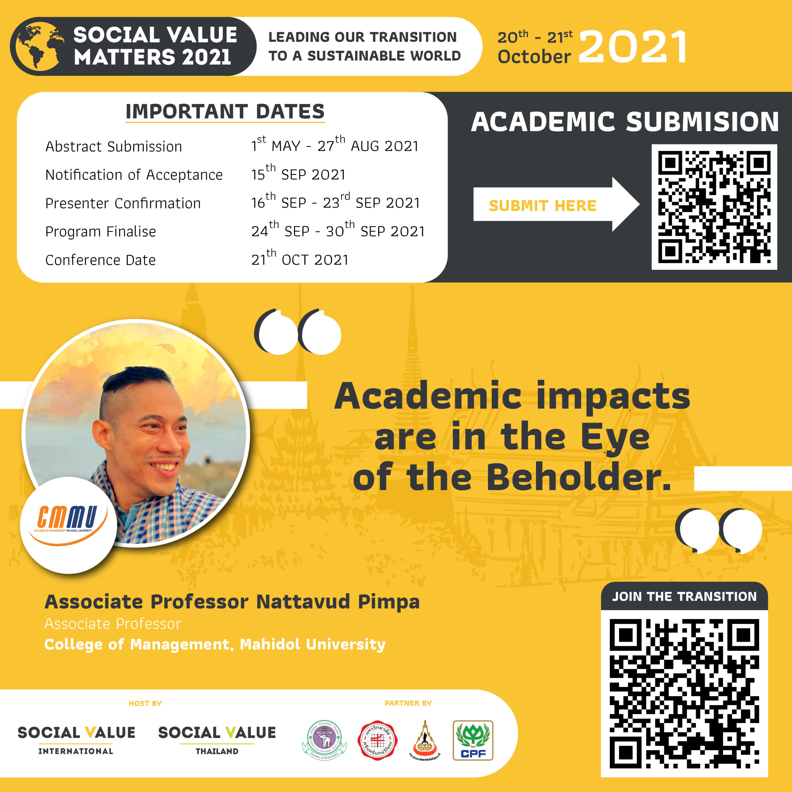 Academic impacts are in the Eye of the Beholder