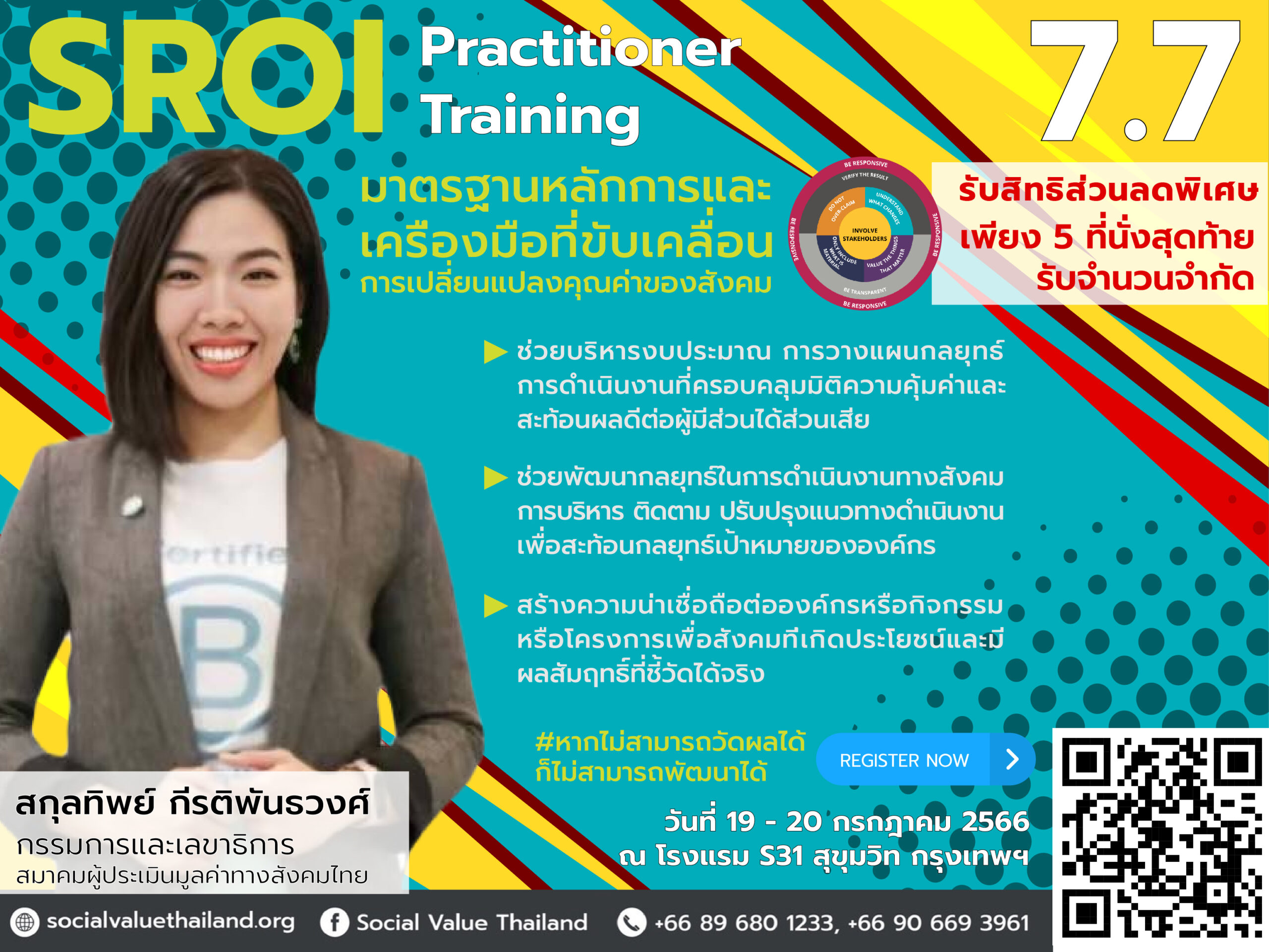 โค้งสุดท้าย…รับสมัคร SROI Practitioners Workshop