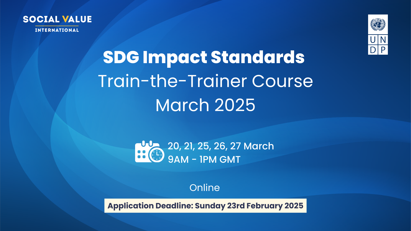 SDG Impact Standards Train the Trainer course
